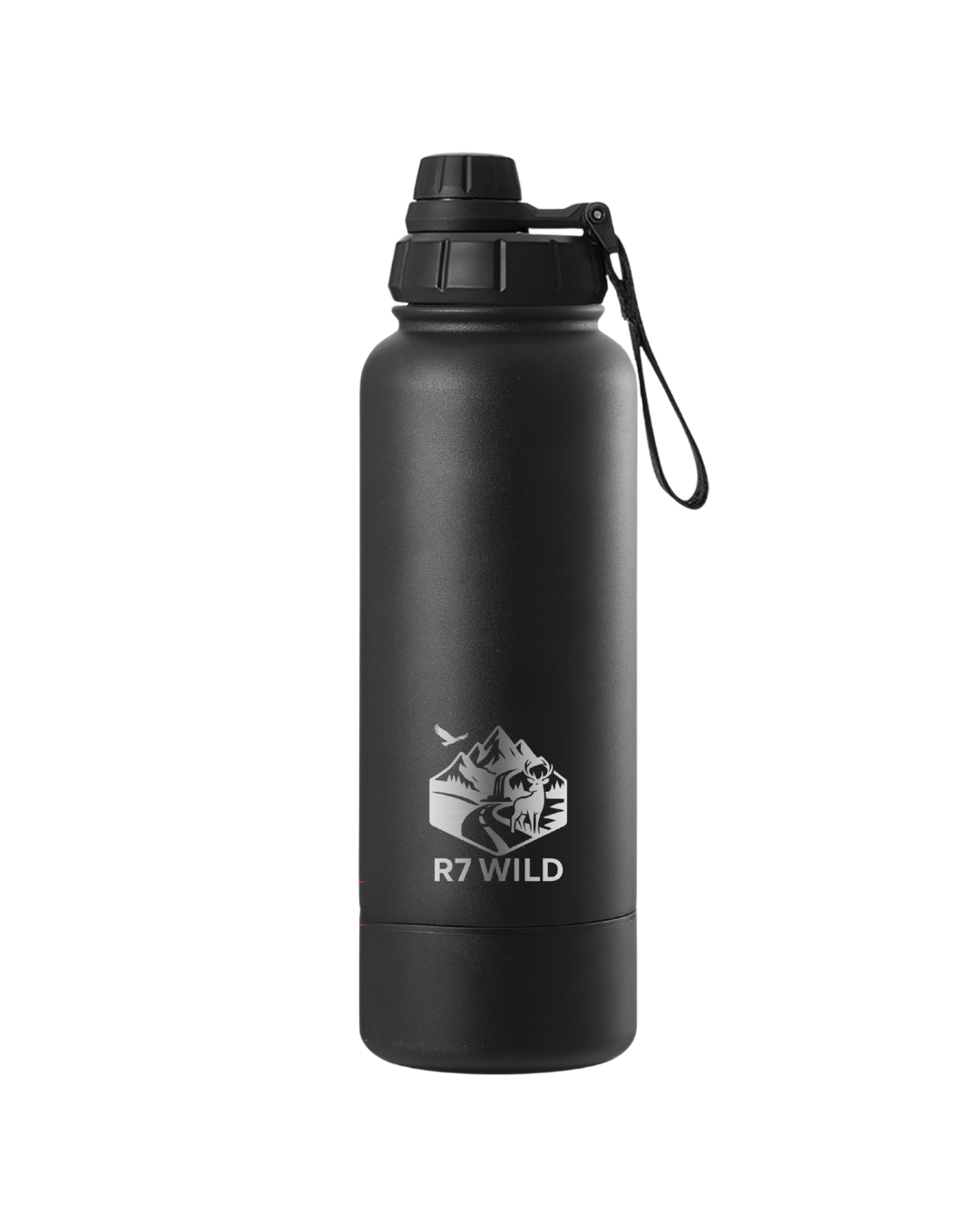 Botella de acero inoxidable 1 Litro | 2 en 1 con stickers incluidos